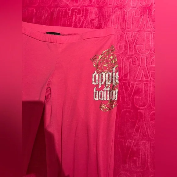 Apple Bottom Pink Flare sweatpant / leggings - Picture 2 of 10